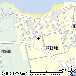 秋田県にかほ市平沢深谷地90周辺の地図
