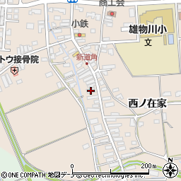 秋田県横手市雄物川町今宿高花178周辺の地図