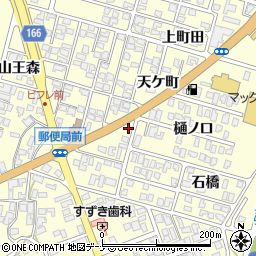秋田県にかほ市平沢樋ノ口52-1周辺の地図