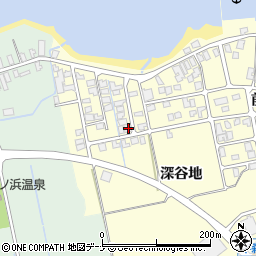 秋田県にかほ市平沢深谷地90-19周辺の地図