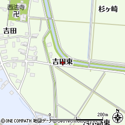 秋田県横手市平鹿町上吉田吉田東周辺の地図