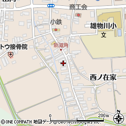 秋田県横手市雄物川町今宿高花179周辺の地図