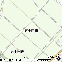 秋田県横手市平鹿町上吉田（五十田東）周辺の地図
