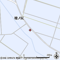 秋田県横手市雄物川町砂子田（壇ノ尻）周辺の地図