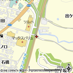 秋田県にかほ市平沢鴻ノ巣周辺の地図