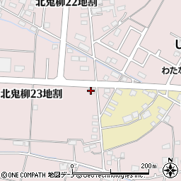 岩手県北上市北鬼柳２３地割周辺の地図