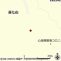 秋田県心身障害者コロニー　白光園周辺の地図