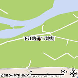 岩手県北上市下江釣子１７地割周辺の地図