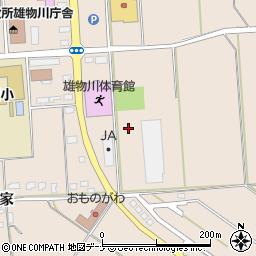秋田県横手市雄物川町今宿前田面周辺の地図