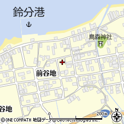 秋田県にかほ市平沢前谷地112周辺の地図