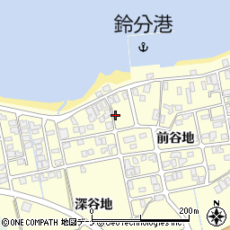 秋田県にかほ市平沢前谷地154周辺の地図