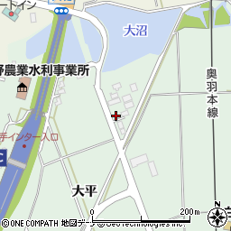 秋田県横手市大屋新町大平589周辺の地図