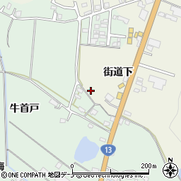 秋田県横手市婦気大堤街道下6周辺の地図