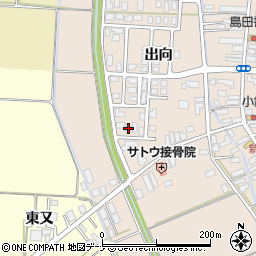 秋田県横手市雄物川町今宿出向187-7周辺の地図