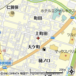 秋田県にかほ市平沢天ケ町39周辺の地図