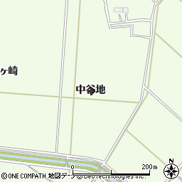 秋田県横手市平鹿町上吉田中谷地周辺の地図