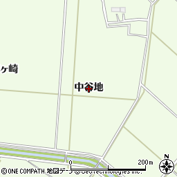 秋田県横手市平鹿町上吉田（中谷地）周辺の地図