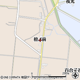 秋田県横手市平鹿町浅舞檀ノ前周辺の地図