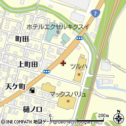 すき家７号にかほ店周辺の地図
