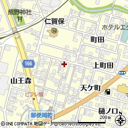 秋田県にかほ市平沢天ケ町8周辺の地図