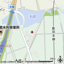秋田県横手市大屋新町大平609周辺の地図