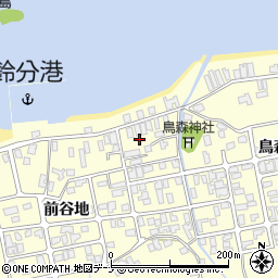 秋田県にかほ市平沢前谷地37周辺の地図