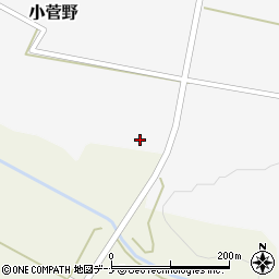 秋田県由利本荘市小菅野小坂下周辺の地図