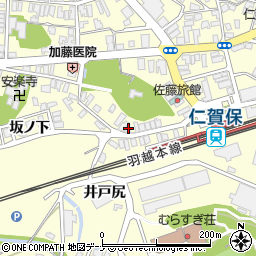 秋田県にかほ市平沢清水73周辺の地図