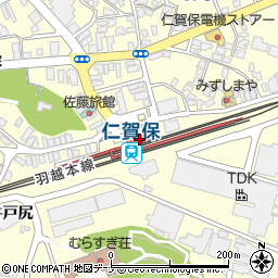 秋田県にかほ市平沢清水18周辺の地図