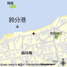 秋田県にかほ市平沢前谷地43周辺の地図