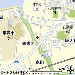秋田県にかほ市平沢坂ノ下29-4周辺の地図