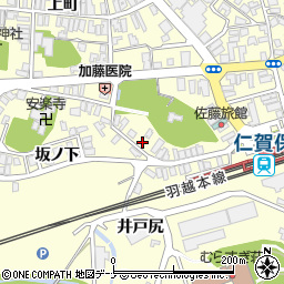 秋田県にかほ市平沢清水78周辺の地図