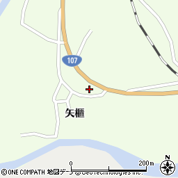 秋田県横手市山内大沢矢櫃60周辺の地図