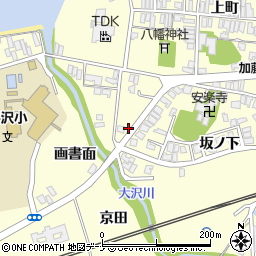 秋田県にかほ市平沢坂ノ下29-8周辺の地図