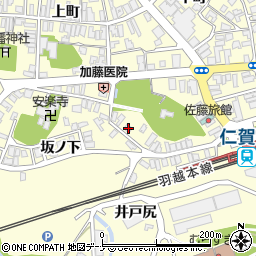秋田県にかほ市平沢清水79周辺の地図