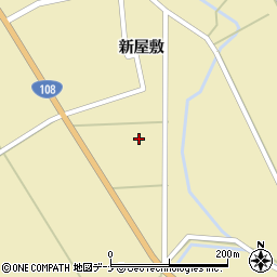 秋田県由利本荘市川西中坪周辺の地図