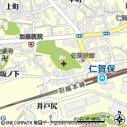 秋田県にかほ市平沢清水4周辺の地図