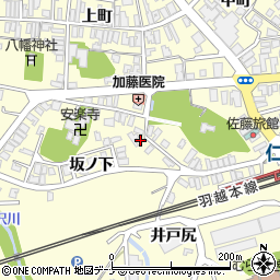 秋田県にかほ市平沢坂ノ下98周辺の地図