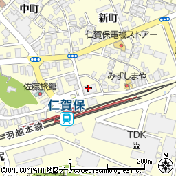 にかほ駅前歯科周辺の地図