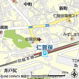 秋田県にかほ市平沢清水125周辺の地図