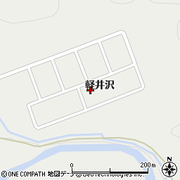 秋田県横手市山内土渕軽井沢周辺の地図