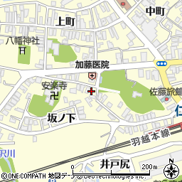 秋田県にかほ市平沢坂ノ下100-1周辺の地図