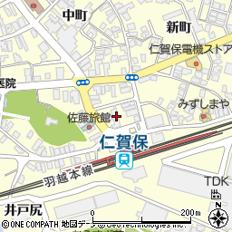 秋田県にかほ市平沢清水6周辺の地図
