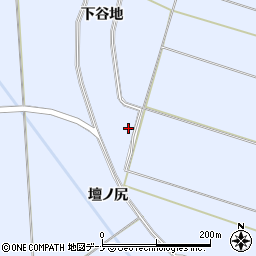 秋田県横手市雄物川町砂子田（大清水）周辺の地図