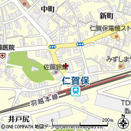 秋田県にかほ市平沢清水123周辺の地図