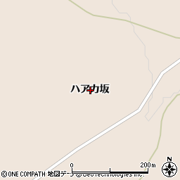 秋田県横手市雄物川町今宿ハアカ坂周辺の地図