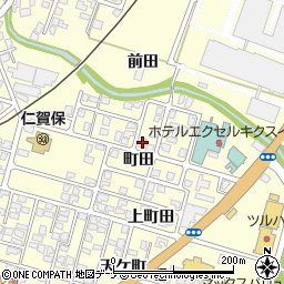 秋田県にかほ市平沢町田66-10周辺の地図