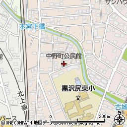 中野町公民館周辺の地図