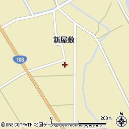 秋田県由利本荘市川西中坪184周辺の地図