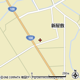 秋田県由利本荘市川西新屋敷53周辺の地図